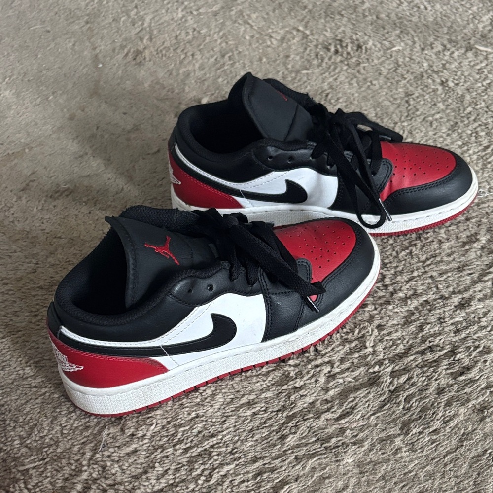 Jordan Kids Sneakers in Black, White, and Red